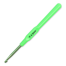 1287 Набор цв. алюм. крючков с пластиковой ручкой 2,5мм-5,0мм.,упак(6шт),Hobby&Pro