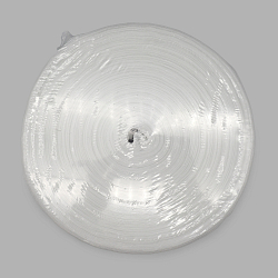 8125-MSD Тесьма шторная 1/2,5 'Вафельная складка' (2 ряда петель, 4 шнура) 82мм*100м, прозрачный