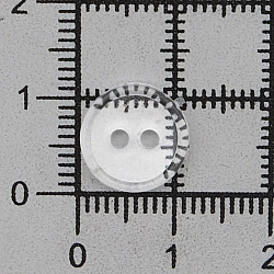 КЛ11-2 Пуговица для спецодежды 18L (11мм) 2 прокола, ПС, прозрачный