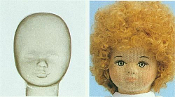 00400 Пластиковая основа для лица куклы Beni высотой 20см Glorex