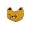 AR747 Нашивная декоративная кошка,5*4см 2шт/упак желтый
