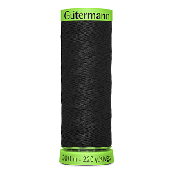 02 Нить Extra Fine 150/200 м для особо деликатных материалов, 100% полиэстер Gutermann 744581 (000 черный)