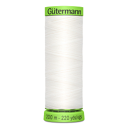 02 Нить Extra Fine 150/200 м для особо деликатных материалов, 100% полиэстер Gutermann 744581 (800 белый)
