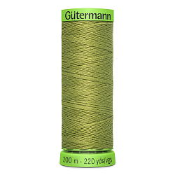 02 Нить Extra Fine 150/200 м для особо деликатных материалов, 100% полиэстер Gutermann 744581 (582 зеленая горчица)