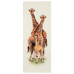 PCE740 Набор для вышивания Anchor 'Семья жирафов' 47х14 см