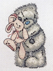 TT38 Набор для вышивания Anchor 'Розовый кролик' 11х8см