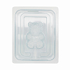 Пластиковая форма для изготовления мыла ручной работы 3D Медвежонок сидит с сердечком в обнимку