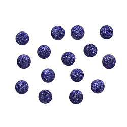 3535 Кабошон декор подарков 'Круги' малые, 15шт/упак, темно-синий с блестками, Dress it up, d-8 мм