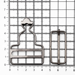 ГДЖ965 Пряжка для лямок комбинезона 40мм ушко 62*44мм