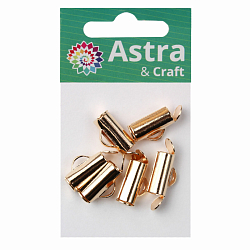 4AR2033 Концевик для бисерного полотна, 10 мм, 6шт/упак, Astra&Craft