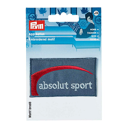 925617 Аппликация джинсовый ярлык Absolut sport Prym
