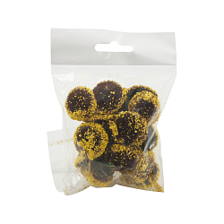 AR971 Тычинки черные с желтой пыльцой 2,7см, 20шт/упак
