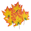 XY19-1141 Кленовые листья, 9шт 3 Желтый с оранжевым