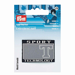 Prym 925805 Аппликация Sports черный/серый цв. Prym