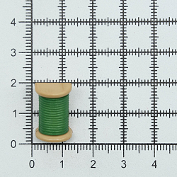 Пуговицы 'Катушка' 21мм, 36 шт,цвет 267/235 зеленый