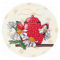 1588 Набор для вышивания ОВЕН 'Чайная миниатюра-3' 15*15см