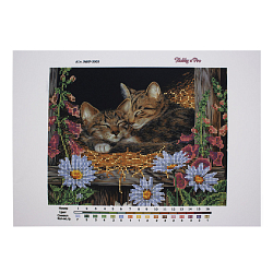 НР-3003 Канва с рисунком для вышивания бисером 'Спящие котята' Hobby&Pro 25*22см