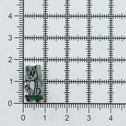 Пуговицы 'Котенок' 18мм, 36 шт, цвет D96 серый