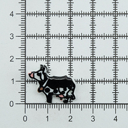 Пуговицы 'Коровка' 20мм, 36 шт,цвет 920 черно-белый