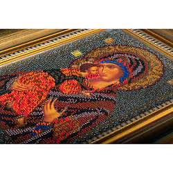 В147 Набор для вышивания бисером 'Кроше' 'Владимирская Богородица', 18x25 см