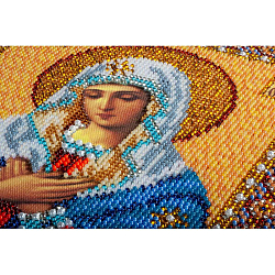 В153 Набор для вышивания бисером 'Кроше' 'Умиление Богородица', 20x25 см