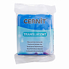 CE0920056 Пластика полимерная запекаемая 'Cernit 'TRANSLUCENT' прозрачный 56 гр. 275 прозрачный сапфир
