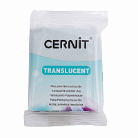 CE0920056 Пластика полимерная запекаемая 'Cernit 'TRANSLUCENT' прозрачный 56 гр. (080 серебряный с блестками)