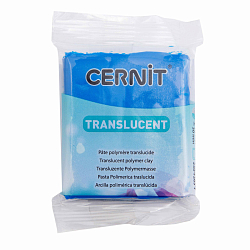 CE0920056 Пластика полимерная запекаемая 'Cernit 'TRANSLUCENT' прозрачный 56 гр. (275 прозрачный сапфир)