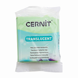CE0920056 Пластика полимерная запекаемая 'Cernit 'TRANSLUCENT' прозрачный 56 гр. (605 зеленый лимон)