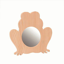 61685010 Зеркало в деревянной рамке 'Лягушка', 15,5*15 см, Glorex