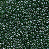 Бисер, (стекло), 11/0, упак./20 гр., Astra&Craft 107В зеленый/прозрачный, глянцевый