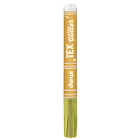 DA0140013 Маркер для ткани Darwi TEX Glitter, 2мм (с блестками) (700 желтый)