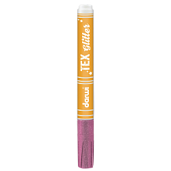 DA0140013 Маркер для ткани Darwi TEX Glitter, 2мм (с блестками) (475 розовый)
