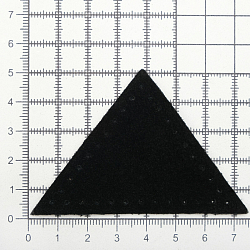 59902 Заплатки пришивные из замши, треугольник равнобедр., стор.6см, с перфорацией, 2шт/уп, 100%кожа