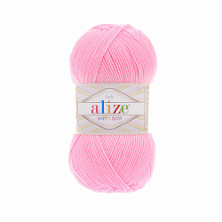 Пряжа ALIZE 'HAPPY BABY' 100гр. 330м (65% акрил, 35% полиамид) (191 розовый)