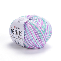 Пряжа YarnArt 'Jeans Soft Colors' 50гр 160м (55% хлопок, 45% акрил) (6202 секционный)