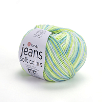 Пряжа YarnArt 'Jeans Soft Colors' 50гр 160м (55% хлопок, 45% акрил) (6211 секционный)