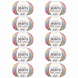 Пряжа YarnArt 'Jeans Soft Colors' 50гр 160м (55% хлопок, 45% акрил)