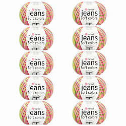 Пряжа YarnArt 'Jeans Soft Colors' 50гр 160м (55% хлопок, 45% акрил)