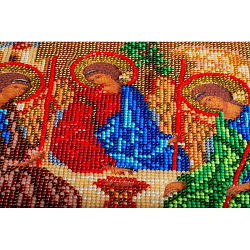 В167 Набор для вышивания бисером 'Кроше' 'Святая Троица', 19x24 см