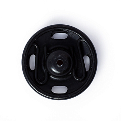 341169 Пришивные кнопки 15мм (латунь), черный Prym
