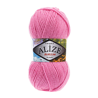 Пряжа ALIZE 'BURCUM KLASIK' 100гр. 210м (100% Акрил) (178 темно-розовый)