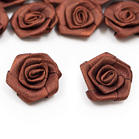 Цветы пришивные атласные 'Роза' 3,0 см (869 коричневый)