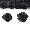 Цветы пришивные атласные 'Роза' 1,9 см 030 черный