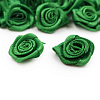 Цветы пришивные атласные 'Роза' 1,9 см 579 зелёный