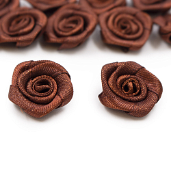 Цветы пришивные атласные 'Роза' 1,9 см (коричневый)