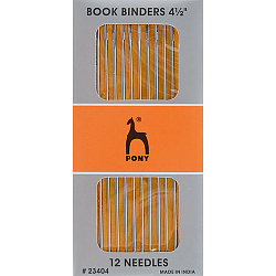 23404 Иглы ручные для переплетных работ Book Binders 4 1\2', 12шт, PONY