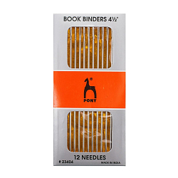 23404 Иглы ручные для переплетных работ Book Binders 4 1\2', 12шт, PONY