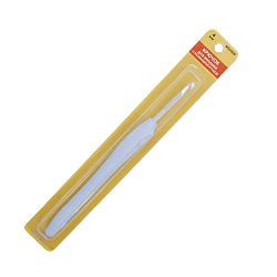 Hobby&Pro 953400 Крючок для вязания d 4,0мм с резиновой ручкой с выемкой для пальца, 16см, Hobby&Pro