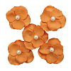 2-15122 Бумажные цветы 'Фиалки', d 5 см, упак./5 шт., Astra&Craft оранжевый